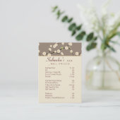 Salon Visitekaartje spa cherry blossom beige 2 (Staand voorkant)