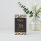 Salon Visitekaartje spa cherry blossom brown (Staand voorkant)