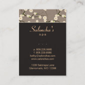 Salon Visitekaartje spa cherry blossom brown 2 (Achterkant)