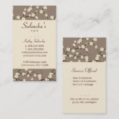 Salon Visitekaartje spa cherry blossom crème (Voorkant / Achterkant)