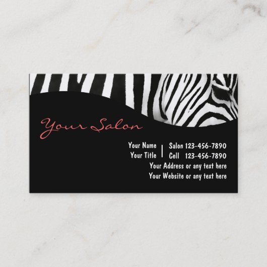 Salon visitekaartjes (Voorkant)