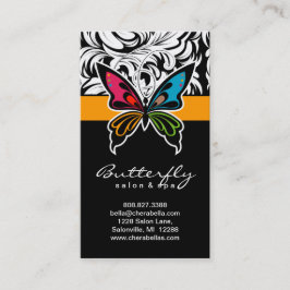 Salon Visitekaartjes Spa Butterfly Colorful Gold