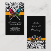 Salon Visitekaartjes Spa Butterfly Colorful Gold (Voorkant / Achterkant)