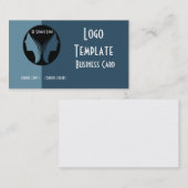 Salon, vlindervlakken of therapistische Logo Visitekaartje (Voorkant / Achterkant)