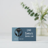 Salon, vlindervlakken of therapistische Logo Visitekaartje (Staand voorkant)