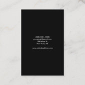 Salon voor Mannen Logo Barber Visitekaartje (Achterkant)