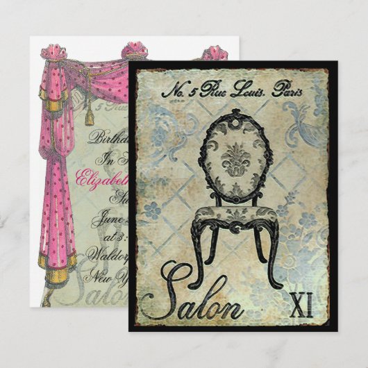 Salon XI ~ Uitnodiging (Voorkant / Achterkant)