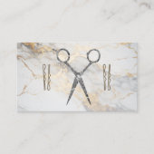 Salonschaar | Haarspelden | Marmer Afsprakenkaartje (Voorkant)