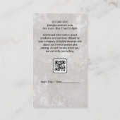 Salonschaar | Stijlvol haar Logo Visitekaartje (Achterkant)