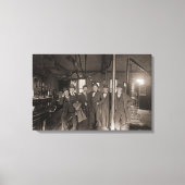 Saloon Bar Interior Mannen Man Cave 1890's Fotopub Canvas Afdruk (Voorkant)