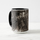 Saloon Bar Interior Mannen Man Cave 1890's Fotopub Mok (Voorkant links)