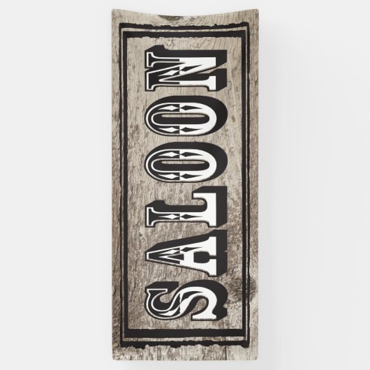 Saloon-bord voor Wilde West-Thema Spandoek (Verticaal)