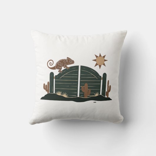 Saloon Doors Chameleon Kussen (Achterkant)