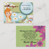 Saloon/Spa haar nagel technicus schoonheid Visitekaartje (Voorkant / Achterkant)