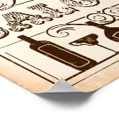 SALOON-teken westerne partij Poster (Hoek)