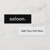 Saloon Visitekaartje (Voorkant / Achterkant)