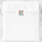 salpaap ronde sticker (Tas)