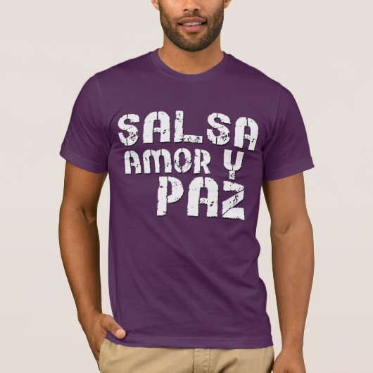 Salsa Amor y Paz T-shirt (Voorkant)