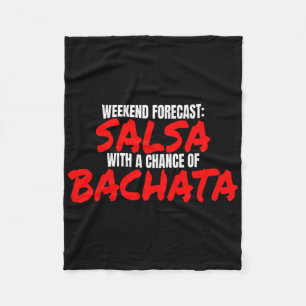 Salsa Bachata Dance Weekend Forecast Bachata Salsa Fleece Deken