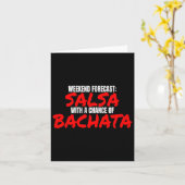 Salsa Bachata Dance Weekend Forecast Bachata Salsa Kaart (Gele Bloem)