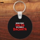 Salsa Bachata Dance Weekend Forecast Bachata Salsa Sleutelhanger (Voorkant)