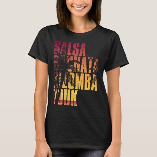 Salsa bachata kizomba zouk t-shirt (Voorkant)
