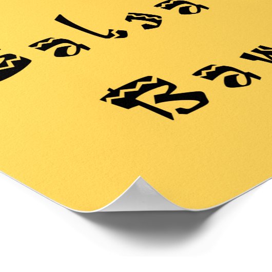 Salsa Bar Poster (Hoek)