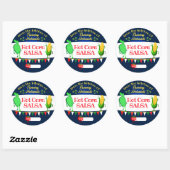 Salsa cactus maïs tomaat zelfgemaakt door inblikke ronde sticker (Vel)