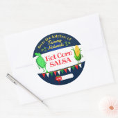 Salsa cactus maïs tomaat zelfgemaakt door inblikke ronde sticker (Envelop)