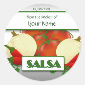 Salsa Canning Custom Sticker Label (Voorkant)