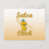 Salsa Chick Briefkaart (Voorkant)