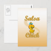 Salsa Chick Briefkaart (Voorkant / Achterkant)