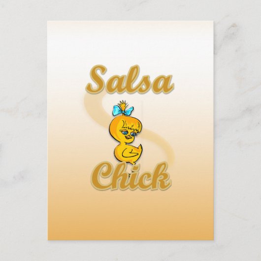 Salsa Chick Briefkaart (Voorkant)
