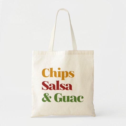 Salsa Chips en Guac Tote Bag (Voorkant)