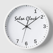 Salsa Clock - Funny Salsa Dansing Time Dance Humor (Voorkant)