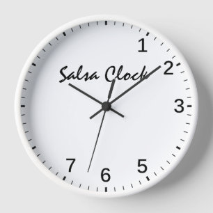 Salsa Clock - Funny Salsa Dansing Time Dance Humor