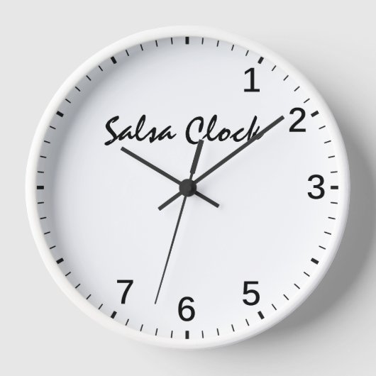 Salsa Clock - Funny Salsa Dansing Time Dance Humor (Voorkant)
