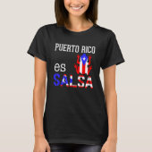Salsa Coqui Puerto Rico Boricua Puerto Rican Pr SA T-shirt (Voorkant)