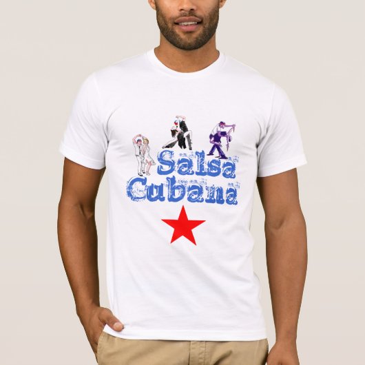 Salsa Cubana-shirt T-shirt (Voorkant)