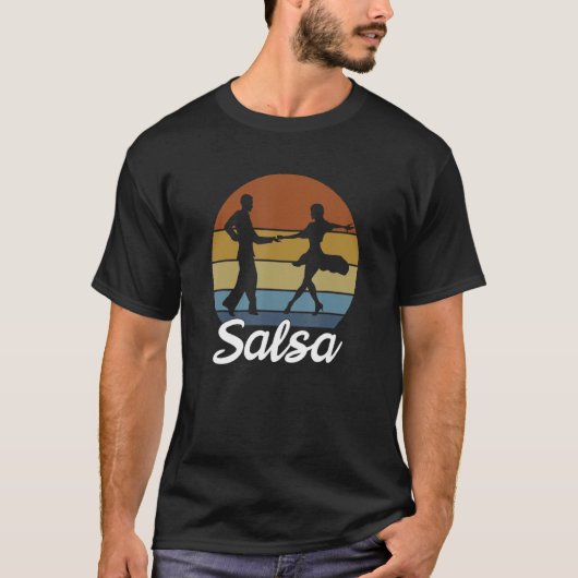 Salsa Dance Dansende Music Practice Latijn 5 T-shirt (Voorkant)