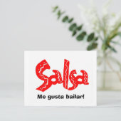 Salsa Dance Logo Products! Briefkaart (Staand voorkant)