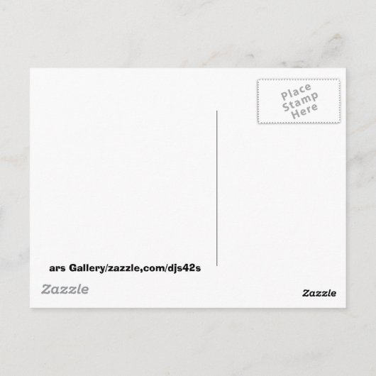 Salsa Dance Logo Products! Briefkaart (Achterkant)