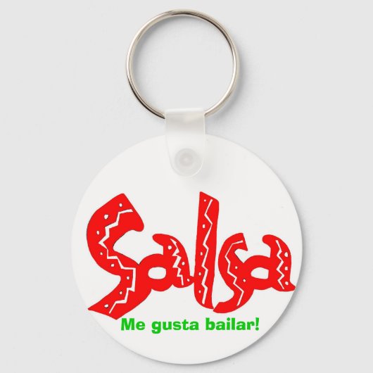 Salsa Dance Logo Products! Sleutelhanger (Voorkant)