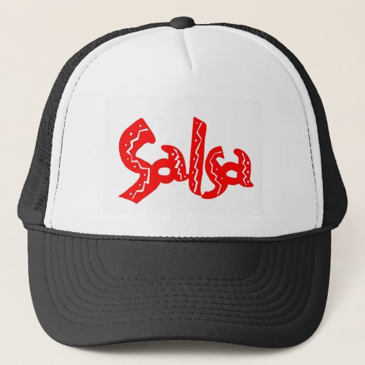 Salsa Dance Logo Products! Trucker Pet (Voorkant)
