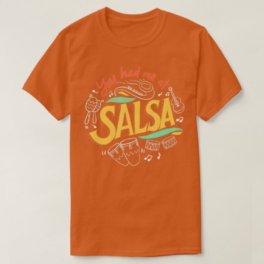Salsa Dance Love Salsa Dance Dancer Gifts Dancing T-shirt (Design voorkant)