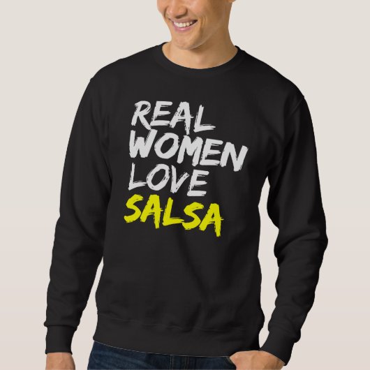 Salsa Dancer Dance Partner Vrouwen Liefde Salsa Trui (Voorkant)