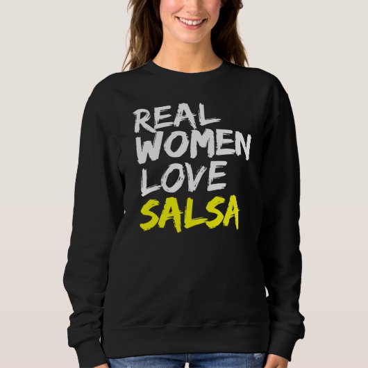 Salsa Dancer Dance Partner Vrouwen Liefde Salsa Trui (Voorkant)