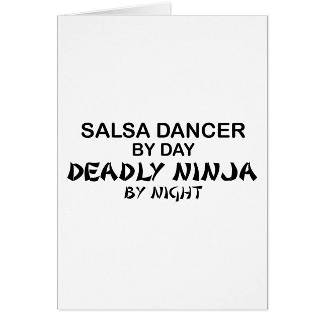 Salsa Dancer Deadly Ninja bij nacht (Voorkant)