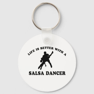 Salsa Dancer Design Sleutelhanger