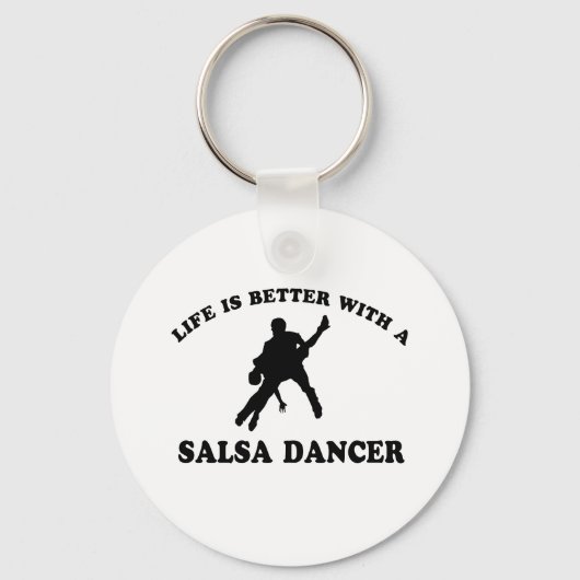 Salsa Dancer Design Sleutelhanger (Voorkant)